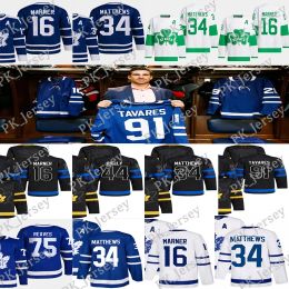 Maillot de hockey Auston Matthews Mitchell Marner William Nylander Ryan Reaves Morgan Rielly Max Domi Tyler Bertuzzi John Tavares Maillots personnalisés pour hommes et femmes