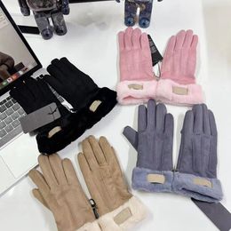 Austraila Designer Handschoenen Winter Fleece Touch Screen Handscherm Vrouwen Meisjes Warm Full Finger Mittens Outdoor Riding Mitten 2023