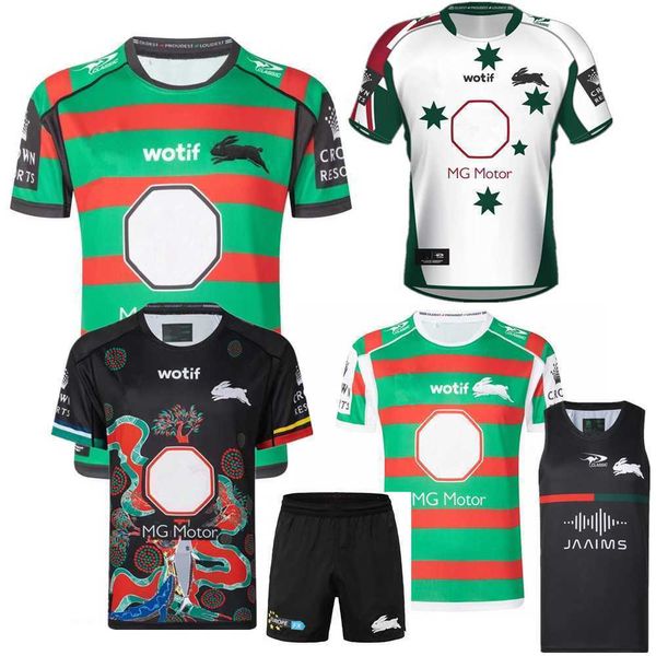 Australie 2023 South Sydney Rabbitohs INDIGENOUS ANZAC t-shirt singulet Retro shirt Jerseys Vest shorts