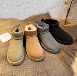 Australia Australian Classic Warm Boots Womens Mini Half Snow Boot EE. UU. GS 585401 Winter Full fur Mullido peludo Satén Tobillo Bootss Botines zapatillas US4-12 Venta caliente