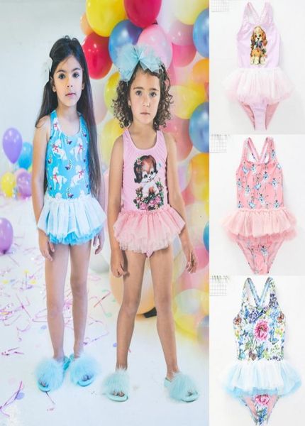 Australie bébé maillot de bain filles enfants mignon Tutu maillots de bain imprimé Animal Hawaii vêtements de natation enfants vêtements de plage WN0027866430