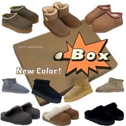 Australia Botas Botas de diseñador Zapatillas de deporte Tobillo Corto Invierno Zapatos cálidos Triple Negro Castaño Púrpura Rosa Azul Marino Gris Clásico Mujeres Damas Chicas Invierno Ultra Mini 35-44