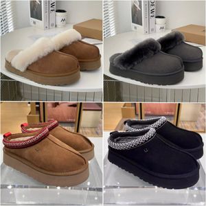 Australië Laarzen Fluffy Slipper Australië Plateaulaars Slippers Slijtage Wollen Schoenen Schapenvacht Bont Echt Leer Casual Dames Buiten Slider 10A