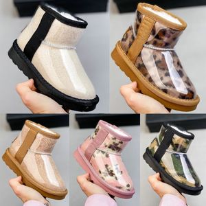 Australie Classique Mini Bottes Clear Kids uggi Chaussures Filles designer Jelly Toddler ug bébé Enfants hiver Snow Boot kid jeunesse sneaker wggs chaussure Naturel Noir Rose 26-35