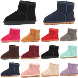 Australia Classic Kids Ultra Mini Short Boots Girls Winter Snowboots Designer Baby Kid Youth uggi Shoes Toddler uggitys wgg Warm Furry Sneakers Chestn G6v2#