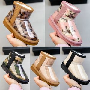 Australie Classique Mini Bottes Effacer Enfants uggi Chaussures Filles designer Jelly Toddler ug bébé Enfants hiver Neige Boot enfant jeunesse sneaker wggs chaussure Naturel 70Ph #