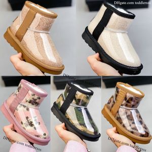 Australia Classic Mini Boots Clear Kids uggi Shoes Girls designer Jelly Toddler ug baby Children winter Snow Boot kid jeugd sneaker wggs shoe Natural R7nK#