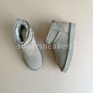 Australia Mini botas clásicas para niños Zapatos para niñas pequeñas Zapatillas de deporte para la nieve de invierno Bota de diseñador Juvenil Chesut Rock Rose Gris Tamaño 21-35