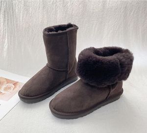 Australie classique bottes chaudes femmes Mini demi botte de neige hiver pleine fourrure moelleux fourrure Satin bottines chaussons pantoufles gdf