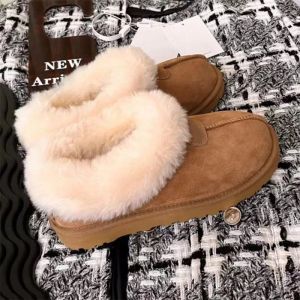 Australië Klassieke Designer Laarzen Voor Mode Dames Dames Sneeuwlaarzen Ultra Mini Platform Laarsjes Winter Suède Wol Dames Warm Bont Enkellaarsjes Fabrieksschoenen