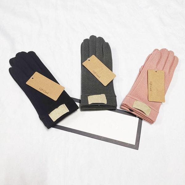 Australia Guantes de diseñador Mujeres Niñas Invierno Lana Pantalla táctil Guante cálido Etiqueta de moda Telededos elásticos Mitones Ciclismo al aire libre Mitones a prueba de viento INS