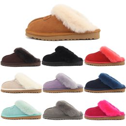 Australië Designer Winterpantoffels voor dames Slippers Sandalen Sneeuwschoenen Klassiek Mini Enkel Zwart Kastanjeroze Sandaal Sneakers Platform Slide luxe 2023