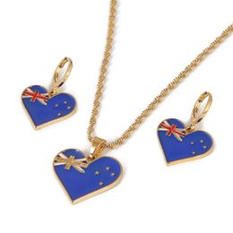 Australie drapeau pendentif colliers boucles d'oreilles femmes pays bijoux australien charme cadeau 2626