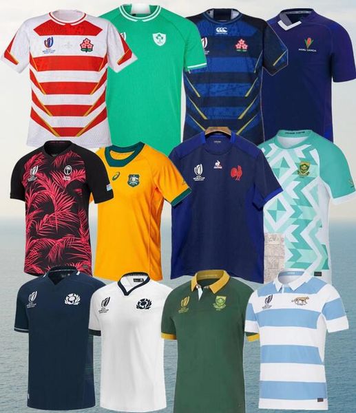 Australie Français Rugby Coupe du Monde Maillots Angleterre du Sud Afrique Irlande Samoas RUGBY Ecosse Fidji 23 24 Mondes Rugby Jersey Home Away maillots de rugby