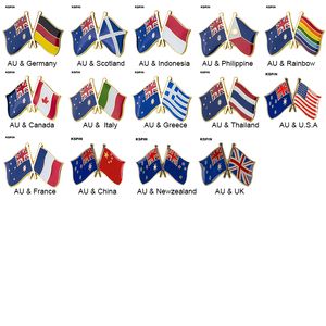 Australie Amitié natinal Brochs Flag Flag Tins Pins Country Flag Badge Flag Badge Brooch