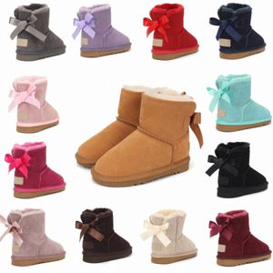 Bottes pour enfants Ugglies australiennes chaussons tout-petits Australie concepteur de bottes de neige Classique filles jeunesse noir gris rose violet chaussures garçon bébé enfant chaussure