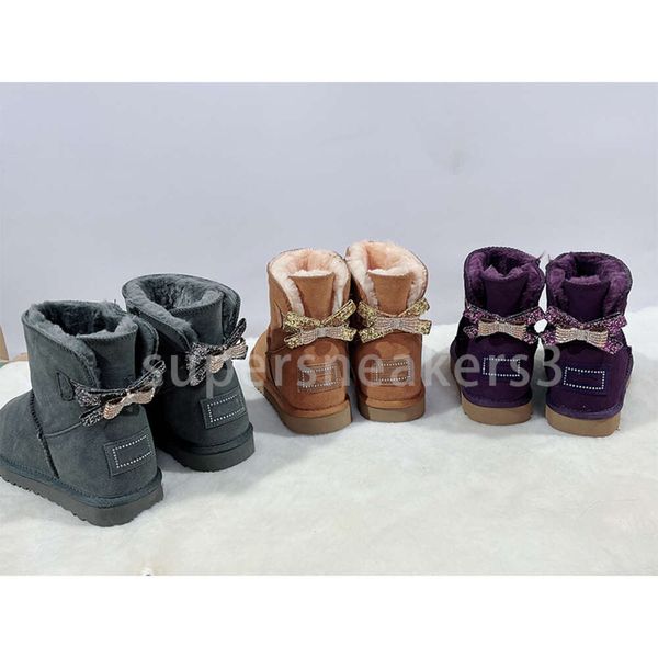 Australie Enfants Tout-petits Pantoufles Bottes Mini Filles Chaussures Enfants Bébé Enfant Jeunesse Designer Botte De Neige Bottines Classiques Taille 21-35 Ies Ies