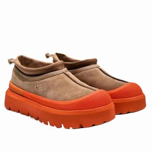 Australië Mini Boot Tasman Pluizige Vrouwen Luxe Rubber Tazz Enkel Sneeuw Booties Platform Platte Outdoor Casual Schoenen Mannen Bont Slipper winter 75NY #