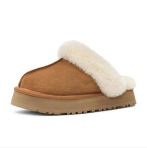 Australie nouveau modèle pantoufles à semelles épaisses Australian Classic Keep Warm Man Boots Womens Mini Half Snow Boot Winter Full furry Fluffy furry Satin Ankle Bootss BOX