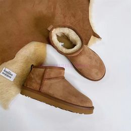 Australië platform klassieke ultra mini snowboots dames winter dik wollen bont warme tasman tazz slip-on schoenen dames huis pantoffels