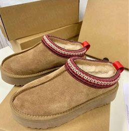 Australia Botas para mujer Tazz Zapatillas Tasman Slipper Fur Slides Ultra Mini Plataforma Ugges Bota Ante Mezcla de lana Confort Invierno Diseñador Botines uggsly 997ess