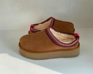 Australië dames sneeuwschoenen slipper tasman designer laarzen bontglaasjes klassieke ultra mini -platform laarsjes suede wol winter warme sandalen hyy