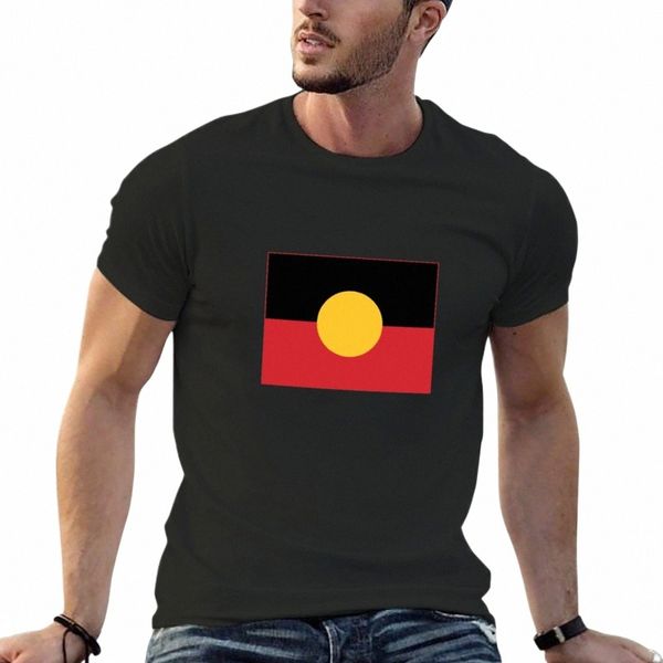 Drapeau aborigène australien # 9 T-shirt grandes tailles Vêtements esthétiques Sweat-shirts Vêtements hippies T-shirts unis pour hommes y7fy #