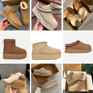 Australische ontwerpers snowboots dames tasman wol martin pantoffels glie combineren schapenvacht en verdikt pluche leer dopamine waterdichte regen dames tazz uggdwe