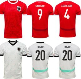 Autriche Soccer Jerseys 2024 X.Schlager Sabitzer Alaba Austria Football Shirts 24 25 Laimer Baumgartner Danso Seiwald Lienhart Jersey S-2xl