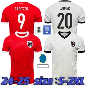 Autriche Jerseys de football 2024 X.Schlager Sabitzer Alaba Austria Football Shirts 24 25 Laimer Baumgartner Danso Seiwald Lienhart Jersey