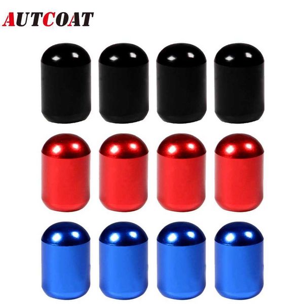 Autcoat PCSSet Universal Rueda de la rueda de automóvil Válvula de la llanta de la llanta cubierta de polvo de la aleación de aluminio cubiertas de polvo de válvula