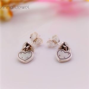 Authentique 100% argent sterling 925 Pandora Love Locks Drop Clear CZ Stud Boucles d'oreilles avec Clear Cz convient aux modèles européens 296575