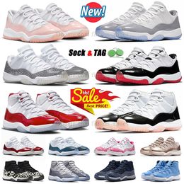 Jumpman 11 Chaussures de basket-ball pour femmes Og Jump man 11s rétro High Cool Grey Cherry Concord Red Low Pure Violet Midnight Navy J11 J11 Jordab 11 【code ：L】 Sneakers