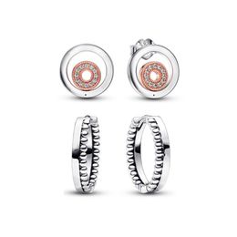 Authentique 925 argent Sterling 2022 automne 100% S925 Signature boucles d'oreilles pour femme boucle d'oreille Brincos anneaux bijoux 282314C01 292310C00