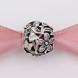 Andy Jewel Authentic 925 Sterling Silver Beads Dazzling Daisy Fairy Charm Past European Pandora Style Jewelry armbanden ketting 791841EN68