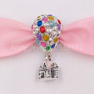 Andy Jewel Auténticos 925 Granos de plata esterlina DSN Up House Globos Charm Charms Se adapta al estilo europeo de Pandora Pulseras de joyería Collar 798962C