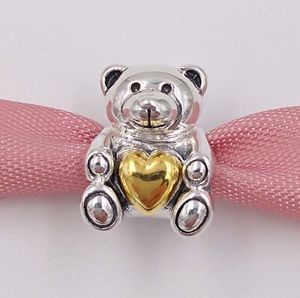 Andy Jewel Perles en argent sterling 925 pour la fête des mères ours en peluche breloques s'adapte au style européen Pandora bijoux bracelets collier 791166