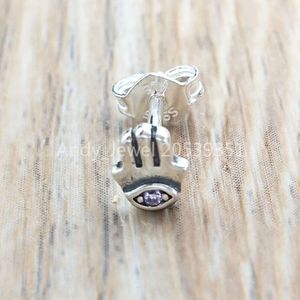 Andy Jewel 925 Sterling Silver Beads My Hamsa Hand Single Stud Earring Charms past European Pandora Style Jewelry armbanden ketting 298548