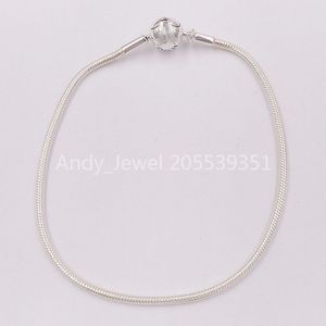 Andy Jewel Perles en argent sterling 925 Pandora Me Snake Chain Bracelet Charms Convient au style européen Pandora Bijoux Bracelets Collier 598408C0