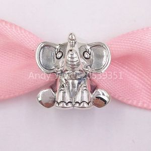 Andy Jewel Bijoux Pandora Authentique Perles En Argent Sterling 925 Pandora Ellie L'Éléphant Charm Charms Convient Aux Bracelets De Style Européen Collier 799088C