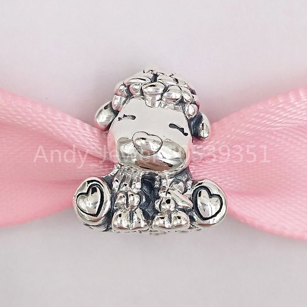 Andy Jewel Authentique Perles en Argent Sterling 925 Patti Le Mouton Charme Charms Convient au Style Européen Pandora Bijoux Bracelets Collier 798870C00