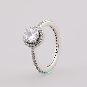 Authentiek 925 Sterling Silver CZ Diamond Ring Originele Box Fit voor Pandora Trouwring Sets Engagement Sieraden voor Vrouwen