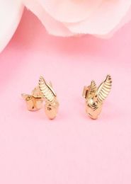 Authentique 925 Silden Golden Golden Snitch Boucles d'oreilles Luxury pour les femmes 2022 Nouvelles filles Gold Color Earge Fit P Fashion J2057683