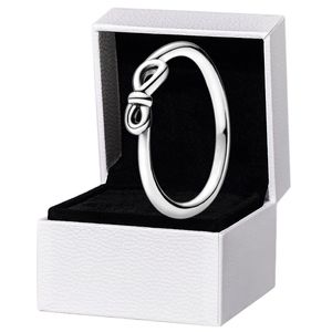 Authentiek 925 Sterling Silver Infinity Knot Ring Dames Girls Fashion Party Sieraden voor Pandora Girlfriend Gift Rings met originele boxset