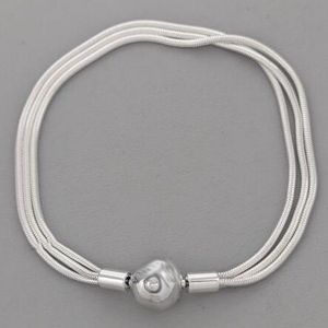 Auténtica plata de ley 925 Pandora Moments Chain Bracelet Dangle Moments Birthstone para fit Charms Pulseras Joyería 599338C00