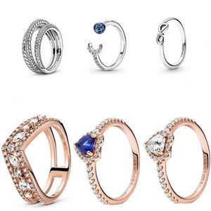 Authentieke 925 Sterling Zilver Pandora Ring You Me Ring Veelkleurige Ring Voor Vrouwen Originele Mode Bedels Europese Stijl Jewe276l