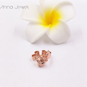 Authentieke 925 sterling zilveren pandora rose gouden leeuw prinses hart oorbellen luxe voor vrouwen mannen meisje valentine dag verjaardagscadeau 288022en16