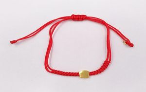 Authentique 925 Cordon rouge en argent sterling et poupées sucrées dorées xxs Bracelet d'ours ajustement Gift European Bear Jewelry Gift Andy Jewel 4142080667