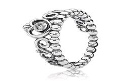Auténtico 925 Sterling Silver Rings Joyas para niñas para princesas Tiara Crown Ring con sets de boda de caja originales1642710