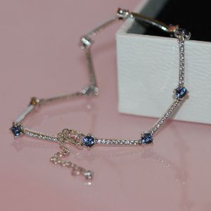 Authentieke 925 Sterling Silver Sparkling Pave Bar -armband voor Valentijnsdag Geschikt voor mode Braw Bracelet Jewelry 599217C01